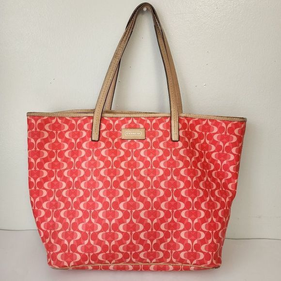 Coach Peyton Coated Cavas Tote Bag - Picture 1 of 10